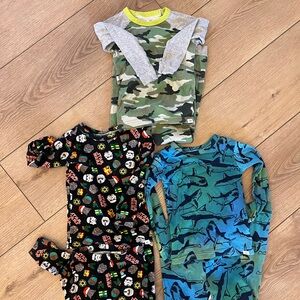 Gap Kids Boys 5T Cotton Long Sleeve Pajama Sets Christmas Star Wars Sharks Camo